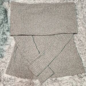 Gorgeous Grey Long Sleeve Off Shoulder Top